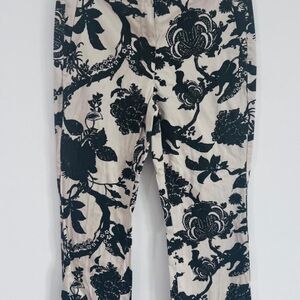 Max-mara Women's Black and Cream Trousers
